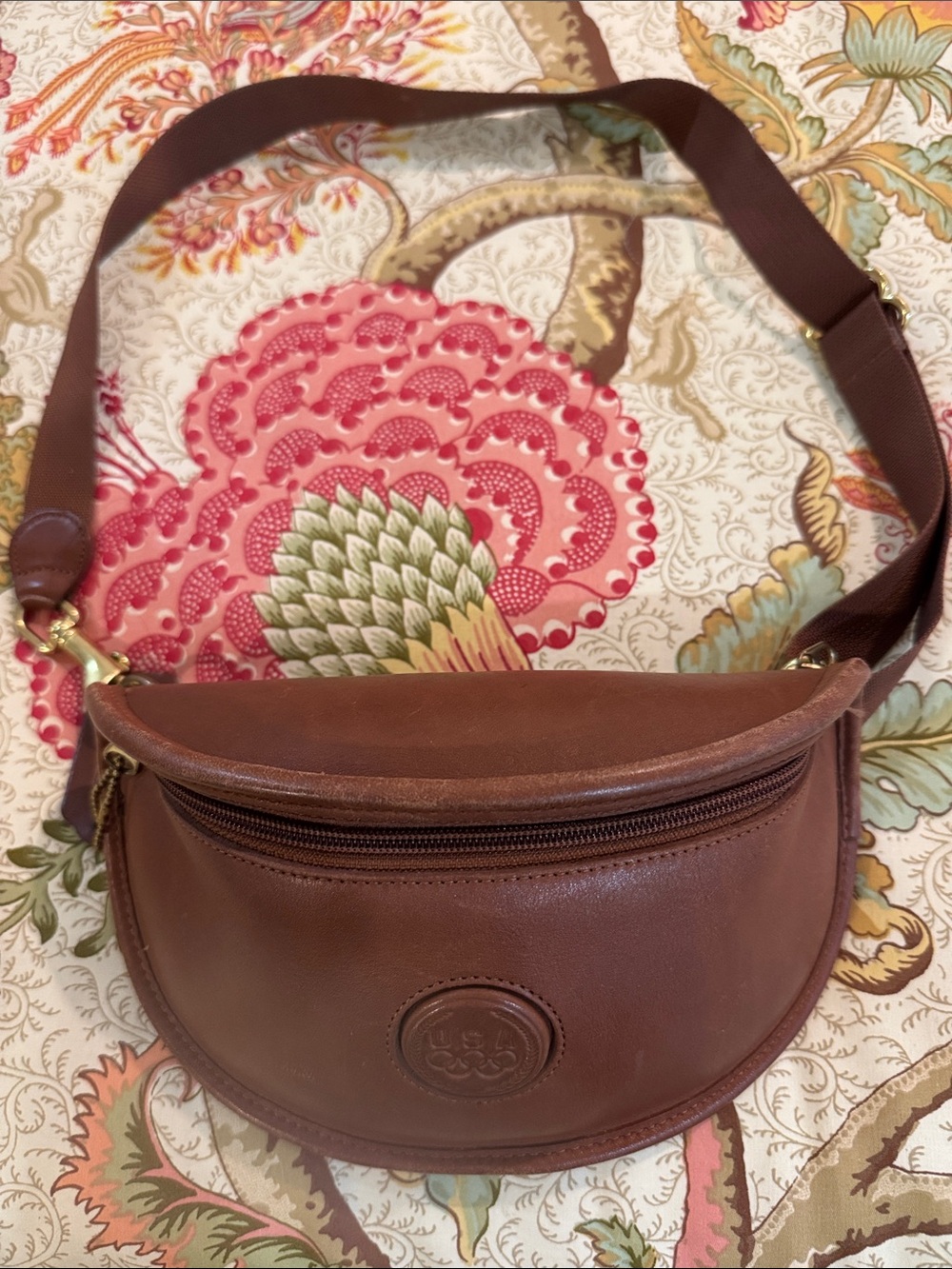 Authentic Coach Olympics Brown Leather Crossbody Belt Bag ; Fanny pack